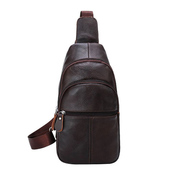 Genuine Leather Men's Shoulder Messenger Bag